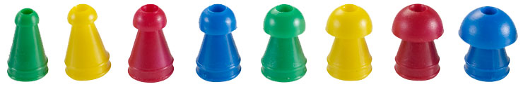 AKR mushroom ear tips, various sizes