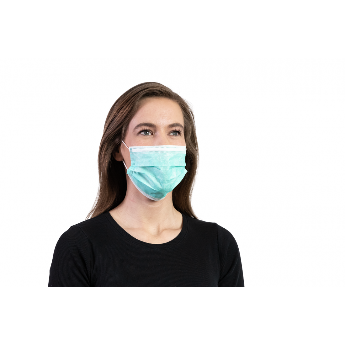 Disposable face mask with loops, box/50 pcs
